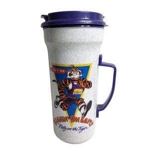 Vintage EXXON Traveler Tiger Coffee Mug Car Mug Running On Empty